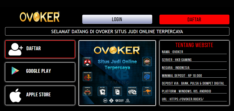 Ovoker | Daftar Ovoker | Login Ovoker | Link Alternatif Ovoker